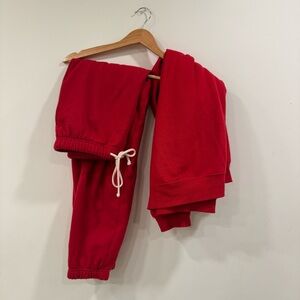 Z Supply Sweat Set Red